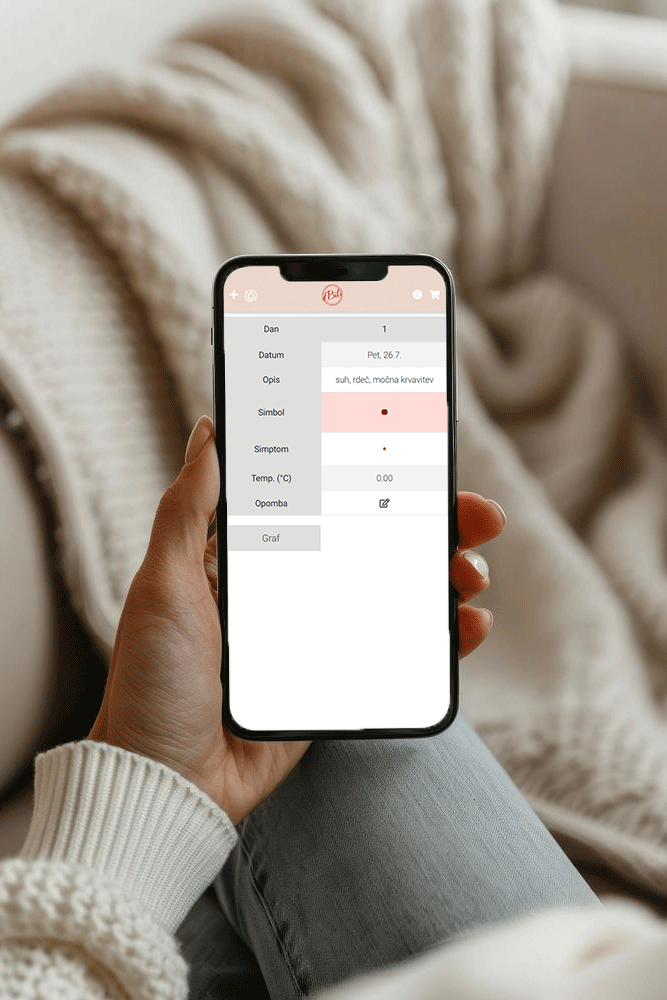Menstrualni koledar aplikacija